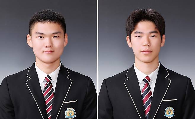 10대 소방관 합격자 한국소방마이스터고 최준혁(좌)·조재우군 [강원특별자치도교육청 제공. 재판매 및 DB 금지]