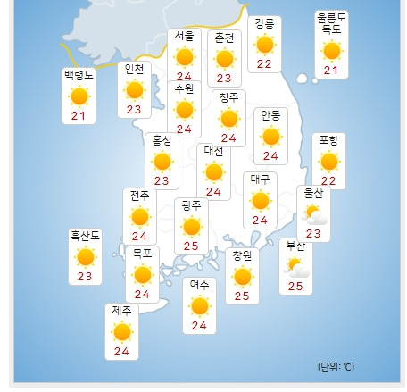 ⓒ기상청: 내일(4일) 오후 전국날씨