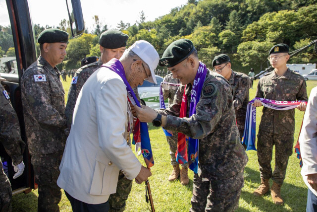 ▲ 육군 3군단는 2일 102기갑여단 사령부에서 38선 돌파’ 전승 기념행사를 개최했다.