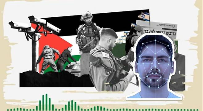 이스라엘은 안면 인식 AI를 통해 하마스 대원 등을 식별하는 것으로 알려졌다. /더뉴아랍·아리아닷에이아이 이미지 편집 노석조