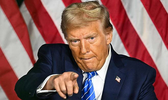 미국 공화당 대선 후보인 도널드 트럼프 전 대통령. 밀워키 AFP=연합뉴스