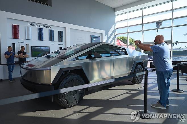 테슬라 사이버 트럭 [EPA 연합뉴스 자료사진.재판매 및 DB 금지]