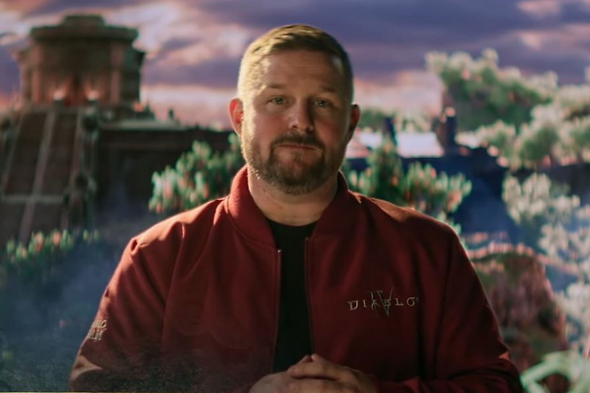 '디아블로4'의 확장팩 특징을 소개한 브렌트 깁슨 게임 디렉터(제공=블리자드 엔터테인먼트).