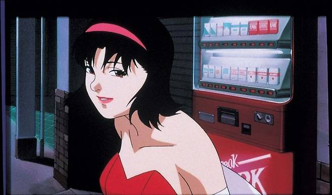 곤 사토시 감독은 애니메이션 <퍼펙트 블루>에서 뛰어난 작화와 채색, 감각적인 편집으로 저예산의 한계를 극복했다. 튜브엔터테인먼트 제공