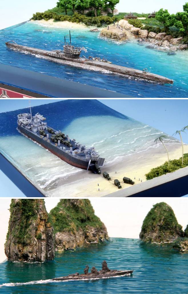 1/350 DKM U-boat VIIC -  Let‘s go Home, LST on the beach, 1/4800 IJN Nagato in Philippine Sea