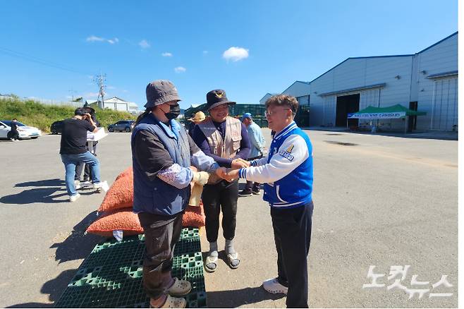 전남 영광군수 재선에 출마한 더불어민주당 장세일 후보. 박요진 기자