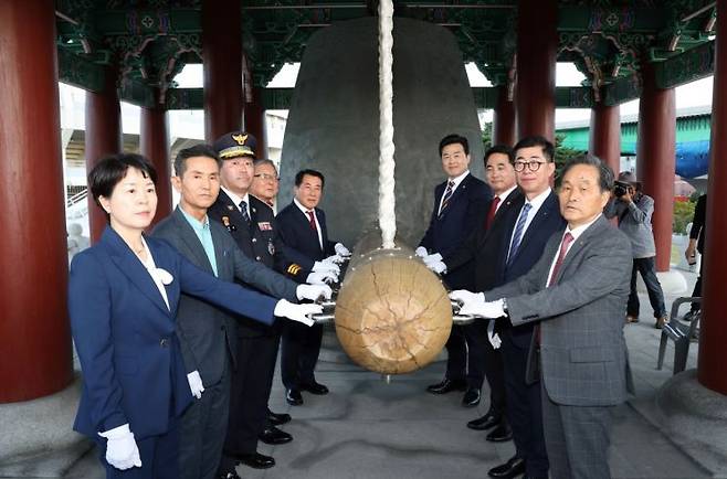 양산삽량문화축전 축제시작 양산대종 타종식.