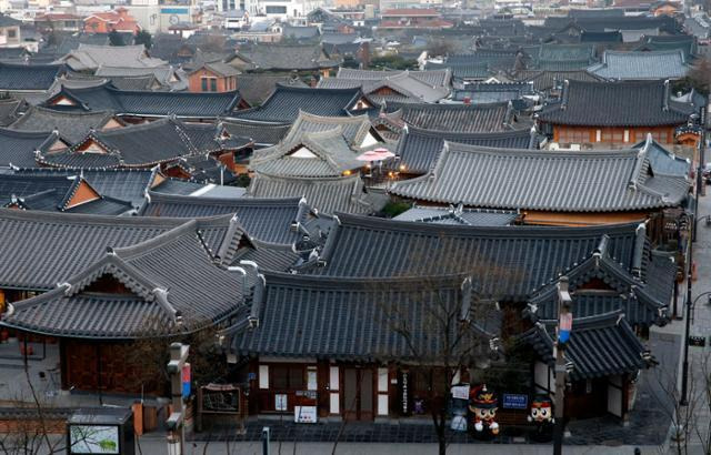 전주 한옥마을 전경. 한국일보 자료사진