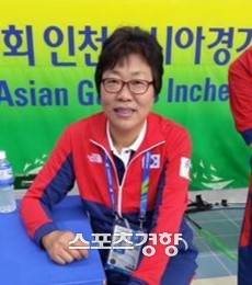 2014년 인천 아시안게임 당시 임원으로 참가한 김경숙 교수. ｜송현서가 제공