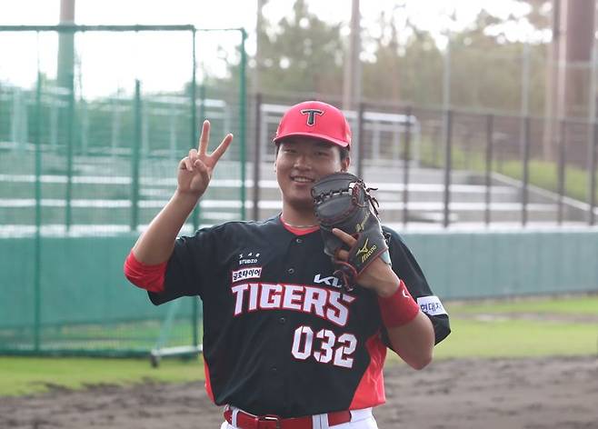 작년 2라운드에 지명된 포수 유망주 이상준.KIA 타이거즈 제공