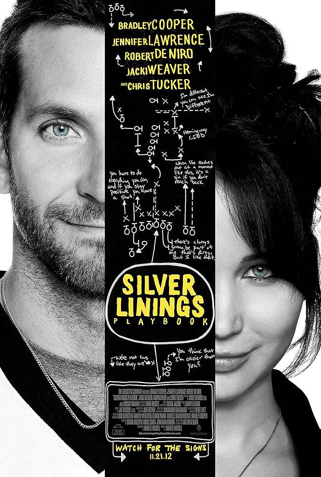 Bradley Cooper and Jennifer Lawrence in Silver Linings Playbook (2012)