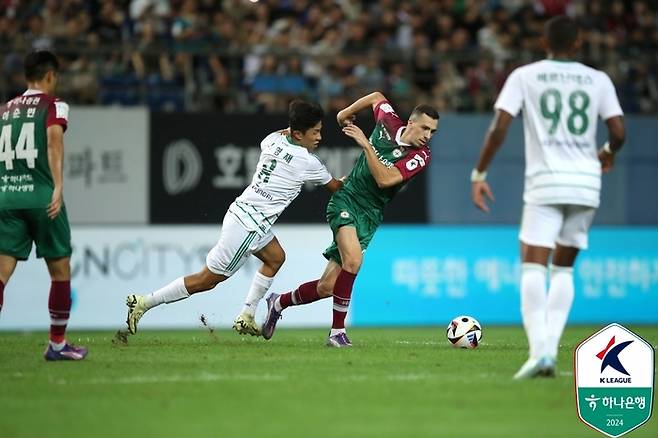 전북 현대와 대전하나시티즌의 경기 모습. 제공 | 한국프로축구연맹