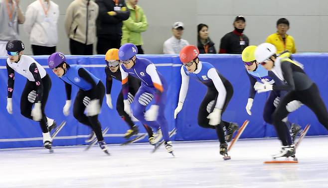 2023-24시즌 쇼트트랙 국가대표 선발전 모습. /뉴스1