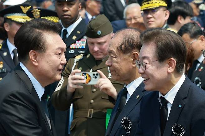 윤석열 대통령과 이재명 더불어민주당 대표 ⓒ뉴시스