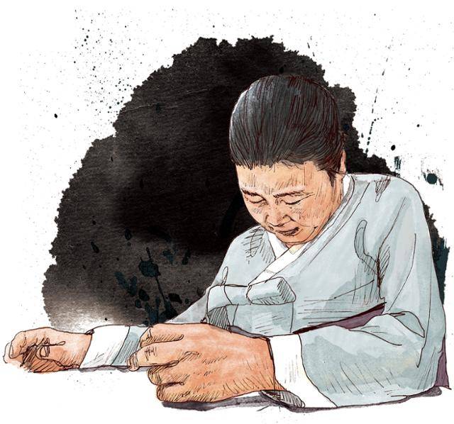 무속인 이미운. 일러스트=신동준 기자