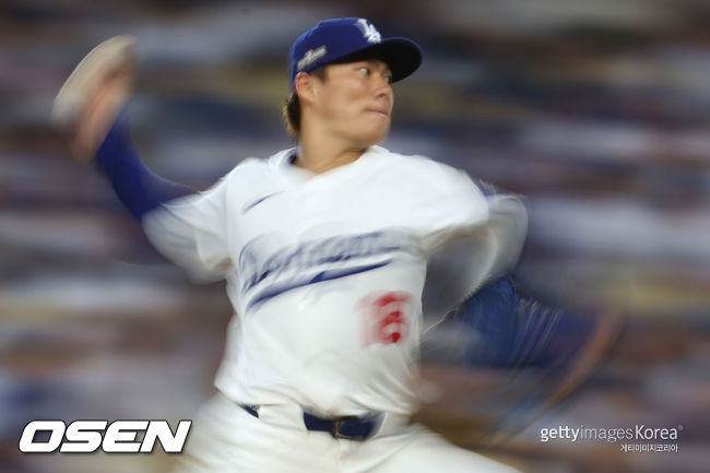 [사진] LA 다저스 야마모토 요시노부. ⓒGettyimages(무단전재 및 재배포 금지)