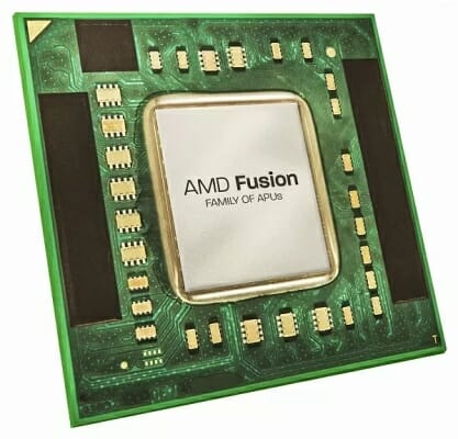 CPU와 GPU를 통합하고 메모리를 공유하는 AMD APU. 2011년 처음 출시됐다. (사진=AMD)