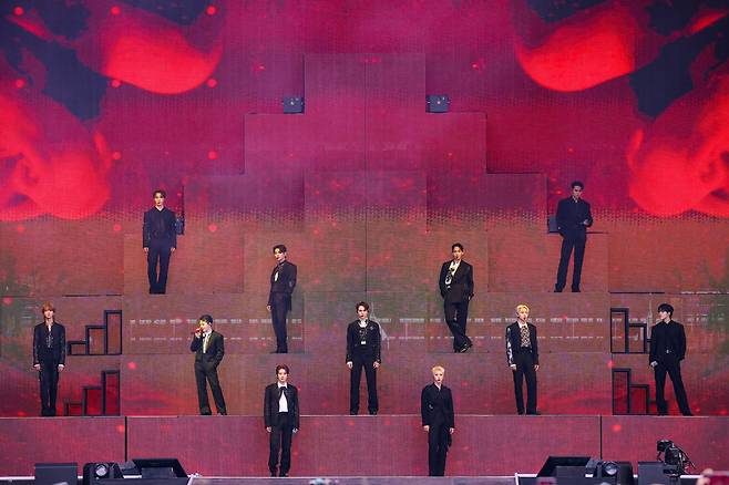 Seventeen holds a two-day concert at Goyang Stadium in Goyang, Gyeonggi Province Oct. 12-13. (Pledis Entertainment)