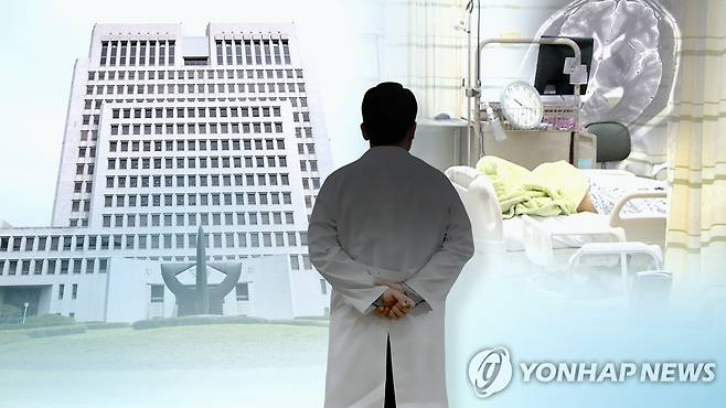 의료사고 판결(CG) [연합뉴스TV 제공]