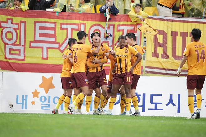 광주축구전용구장/ K리그1/ 광주FC vs FC서울/ 광주 이건희 득점/ 사진 김경태