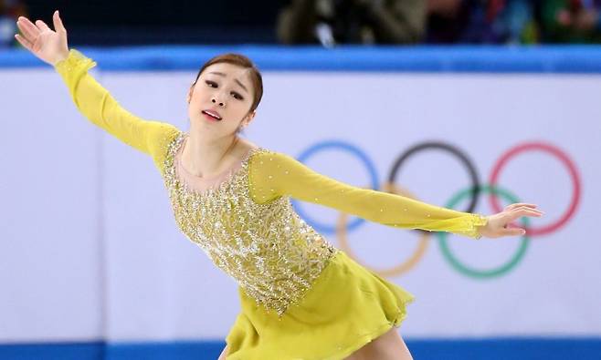 한국 스포츠 역사에서 최고 스타인 김연아 선수는 올림픽 같은 큰 무대에서도 실수하지 않고 제 기량을 발휘해 2010년 벤쿠버 대회에서는 금메달, 2014년 소치 대회에서는 은메달(사실상 금메달)을 목에 걸었다. 소치 동계올림픽의 프리스케이팅 장면이다. 연합뉴스 제공