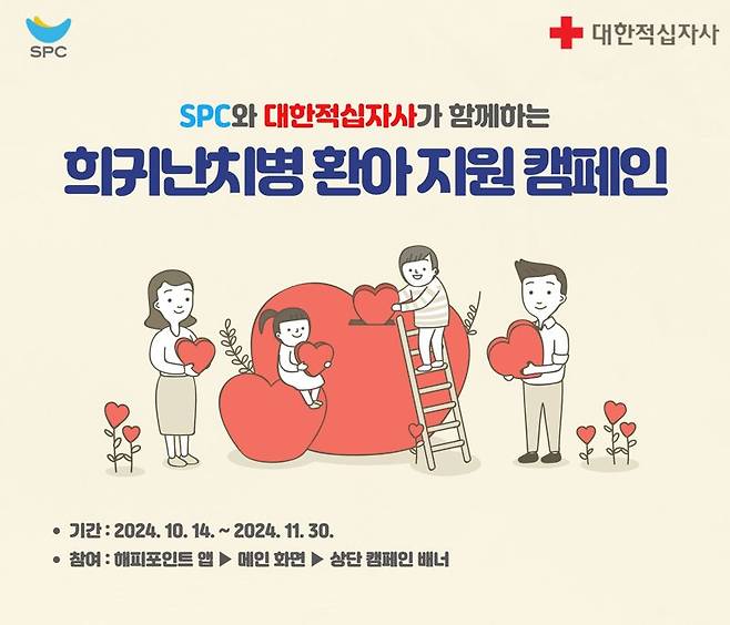 SPC '해피쉐어 캠페인' 홍보 포스터. SPC 제공