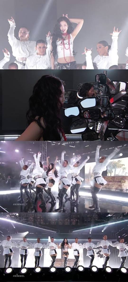블랙핑크 제니. 사진l ‘Jimmy Kimmel Live!’ 영상 화면 캡처