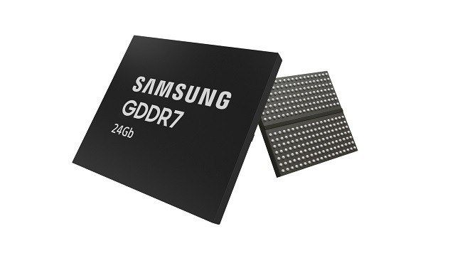 삼성전자 24Gb GDDR7 D램 제품 이미지./사진=삼성전자 제공