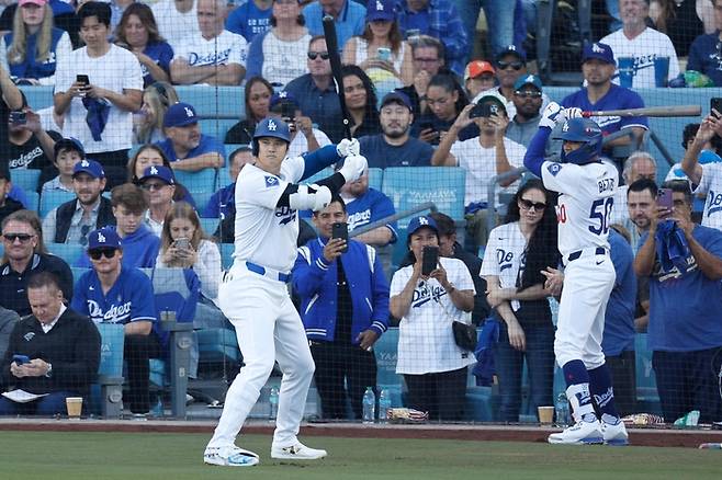 오타니와 무키 베츠. AFP·연합뉴스