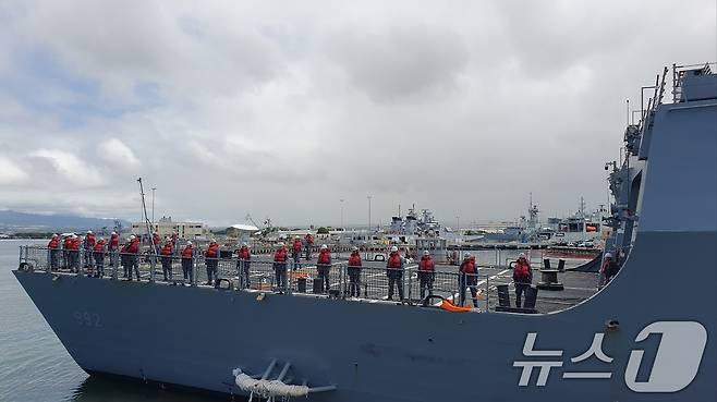 해군의 이지스구축함 율곡이이함. 2024.7.9/뉴스1 ⓒ News1