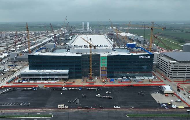 삼성전자가 미국 텍사스주 테일러에 건설중인 파운드리 팹공장(사진 출처: 삼성전자)