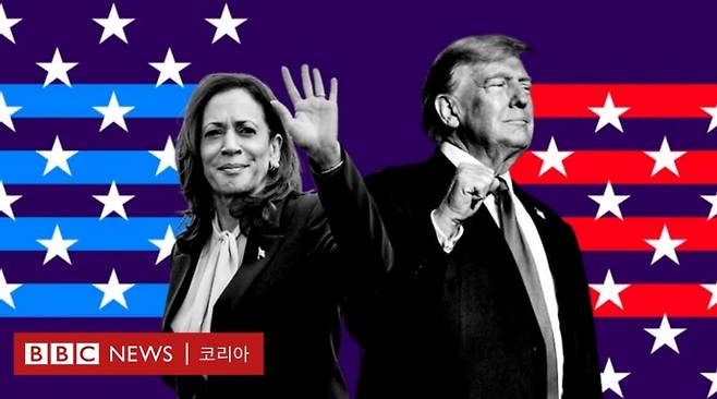 해리스 vs. 트럼프. 2024년 11월 5일 치러질 미국 대선.