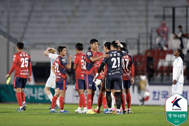 김천 선수단. 사진=프로축구연맹