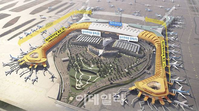 인천국제공항 제2여객터미널 확장 공사(4단계 사업) 조감도. (사진=인천국제공항공사)