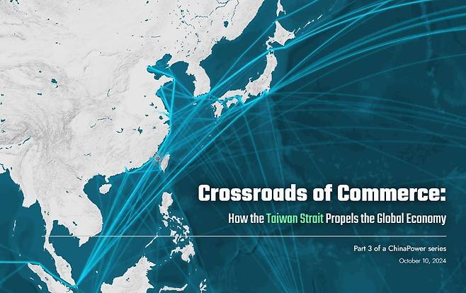 대만해협 충돌이 세계 경제에 미칠 영향을 분석한 전략국제문제연구소(CSIS)의 10월10일 보고서 표지. /CSIS