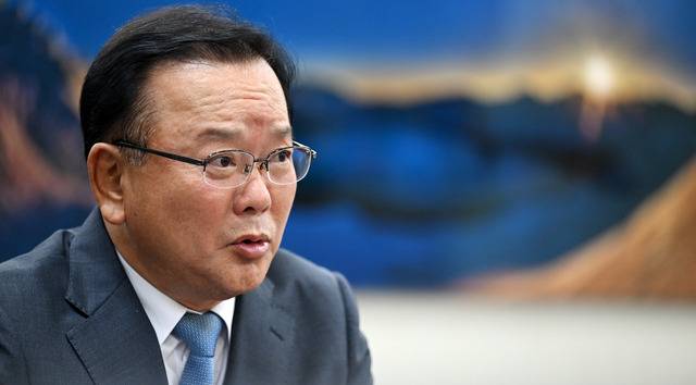 김부겸 전 총리가 14일 서울 영등포구 국민일보 본사에서 인터뷰를 하고 있다. 이한형 기자