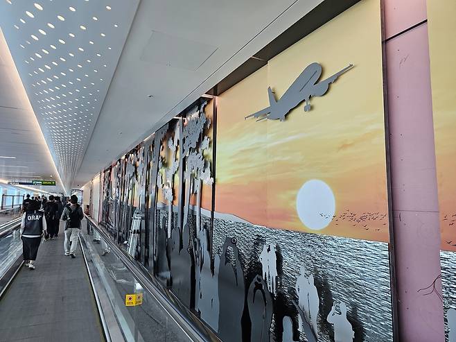 제2터미널 확장 지역 벽면 장식 [촬영 임성호]