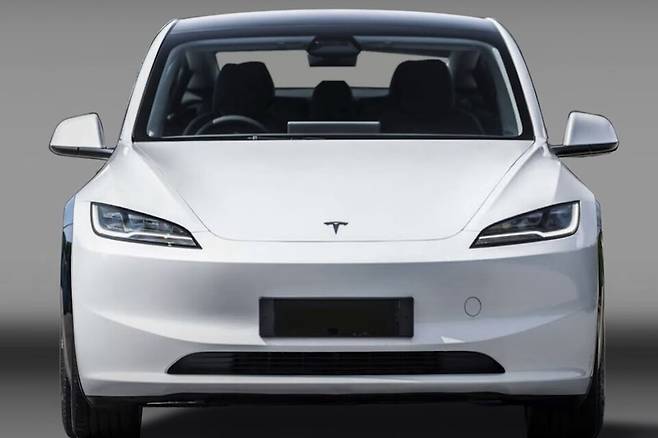 테슬라 '모델 Y 주니퍼' 예상도 (출처 :&nbsp;방디 자동차 디자인)