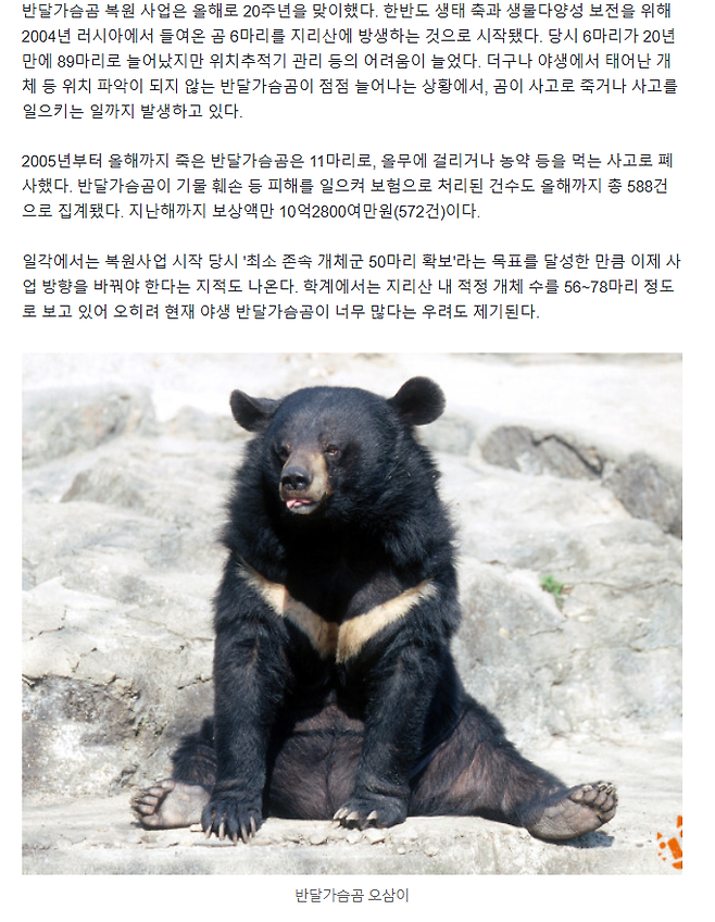 2.png "위치추적기는?" 야생 반달곰 89마리 중 57마리 \'행방 묘연\'