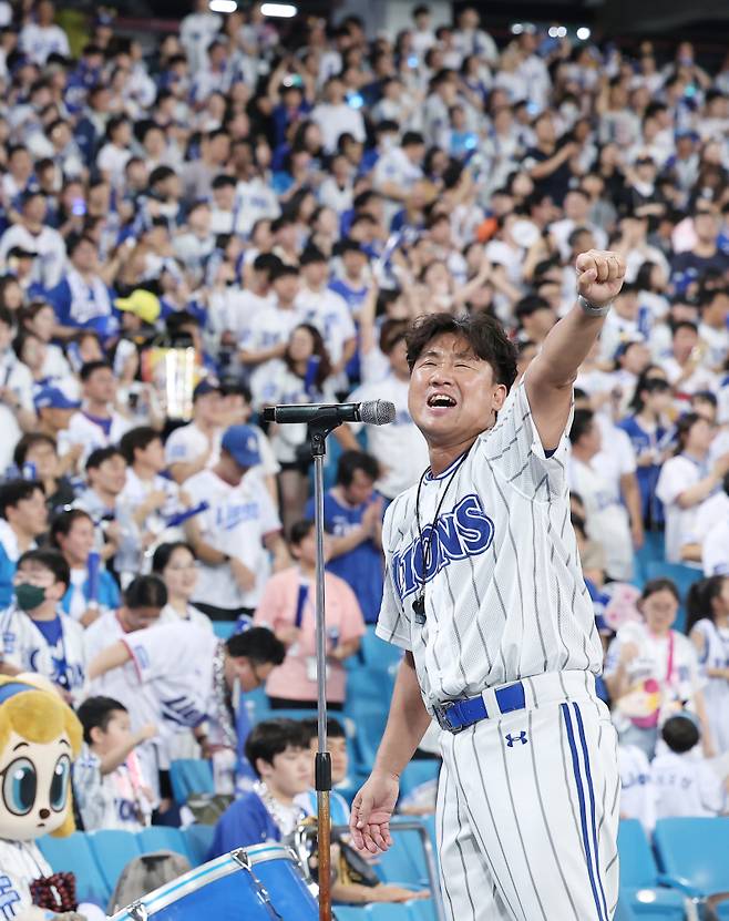 김상헌 응원단장. 삼성 제공