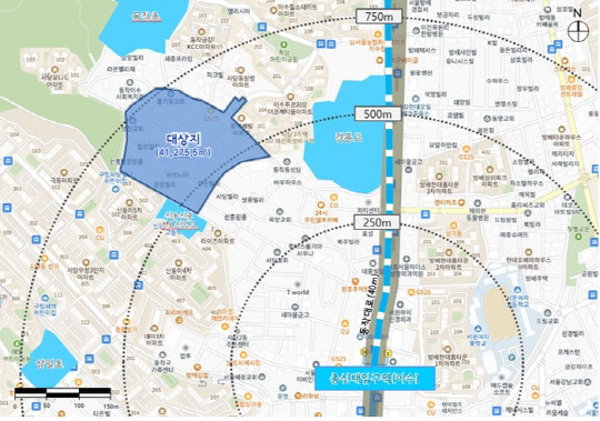 서울 동작구 사당동 63-1 일대 위치도. <서울시 제공>