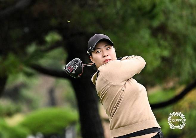 강정현의 드라이버 티샷. [KLPGA 제공. 재판매 및 DB 금지]