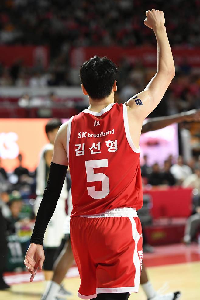 서울 SK 김선형이 22일 활약으로 달라질 올 시즌을 예고했다. 사진=KBL 제공