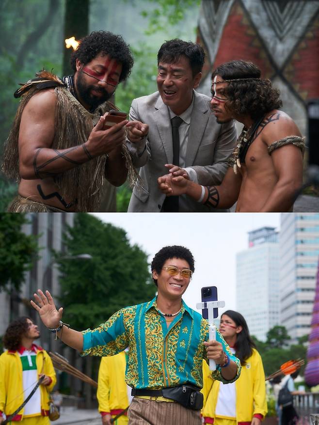 영화 ‘아마존 활명수’ 장면들. 사진제공|바른손이앤에이