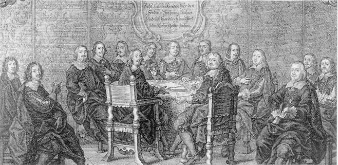 베스트팔렌 조약. (출처: Unknown author, 사진(1956), Wikimedia Commons, Public Domain)