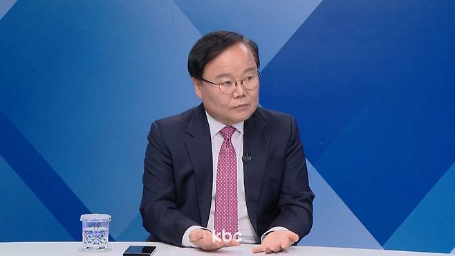 ▲ 22일 KBC '여의도초대석'에 출연한 김재원 국민의힘 최고위원