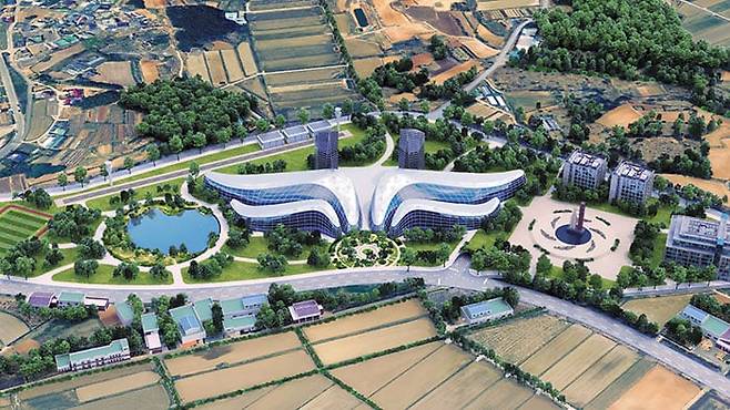 국립창원대학교가 2028년 경남 사천에 조성할 사천 캠퍼스 조감도. /국립창원대