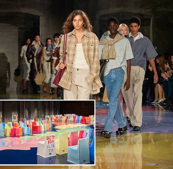 보테가 베네타의 23년 여름 컬렉션. [사진 보테가 베네타]