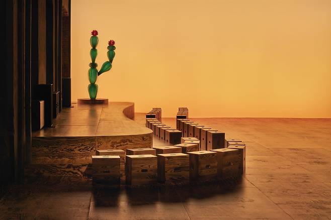 2024년 겨울 컬렉션 런웨이 쇼가 열린 공간. [사진 보테가 베네타]