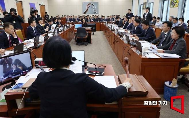 국회 과학기술정보방송통신위원회에서 국정감사가 진행되고 있다. 사진=김현민 기자